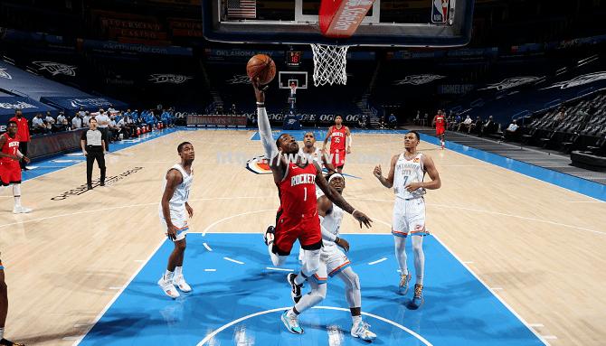 火箭再胜雷霆,系列赛大比分领先 火箭再胜雷霆,系列赛大比分领先