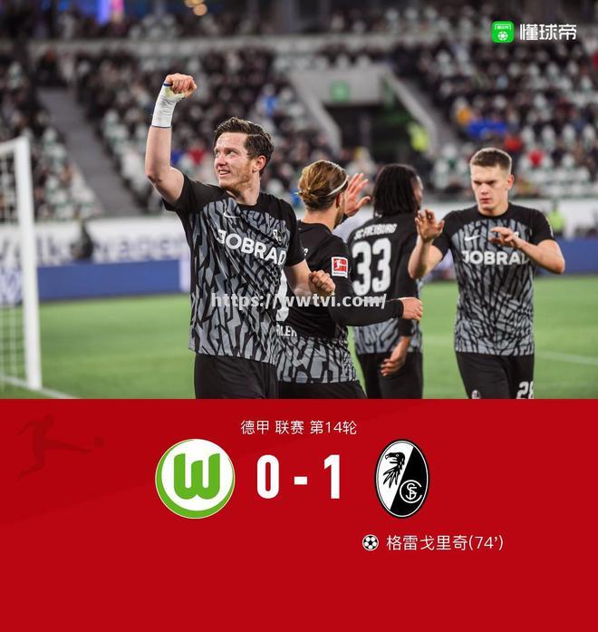沃尔夫斯堡不敌弗赖堡,保级之路坎坷 沃尔夫斯堡不敌弗赖堡,保级之路坎坷